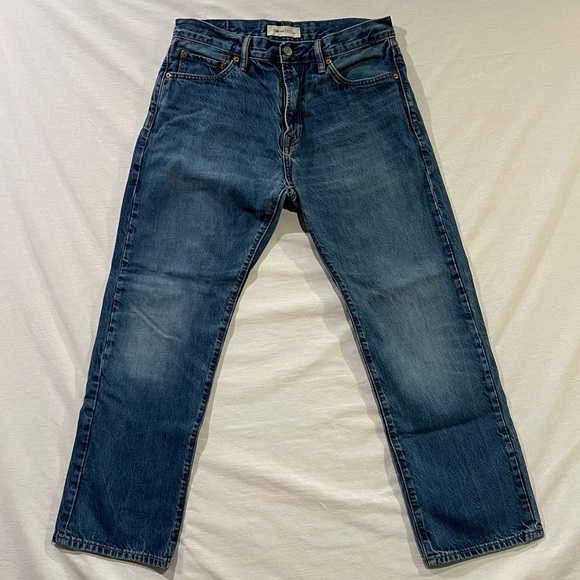 Gap Jeans Men's Sz 29x30 Relaxed Fit 1969 Medium Blue Wash Denim Straight Leg - Picture 1 of 8